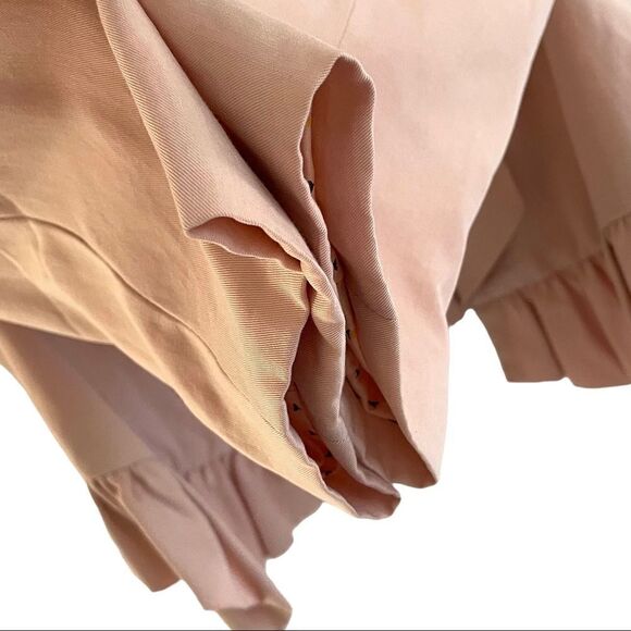 ANTHROPOLIGIE Cartonnier Dusty Rose Pink Open Front Blazer Jacket XS - Picture 4 of 8